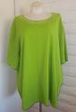 Plus Size 5X Bright Green SUPREMA Satin & Mesh Tri