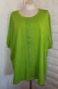 Plus Size 5X Bright Olive Green LIZ & ME Sparkly S