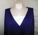 Plus Size 4X Royal Blue CATHERINES Layered-Look Lo