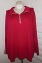 Plus Size 4X Red LIZ & ME Ribbed Knit Gold Trim Pu