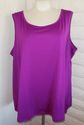 Plus Size 3X Purple CATHERINES Slinky Scooped Neck