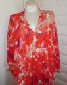 Plus Size 4X Orange Coral MAGGIE BARNES Open Front