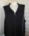 PLUS SIZE 4XWP Black LIZ & ME White Piping Zipper 