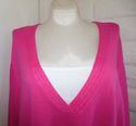 NWT 2X Bright Pink CATHERINE Layered-Look Long-Sle