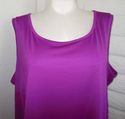 Plus Size 3X Purple CATHERINES Slinky Scooped Neck