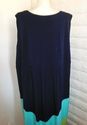 Plus Size 3X Dark Blue CATHERINES Slinky Empire-Wa