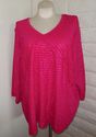 Plus Size 3X Bright Rose Pink MAGGIE BARNES Glitte