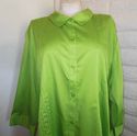 Plus Size 5X Bright Green MAGGIE BARNES Pintuck Bu