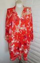 Plus Size 4X Orange Coral MAGGIE BARNES Open Front