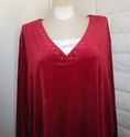 Plus Size 4X Red Velour LIZ & ME Sparkly Jewel Lay