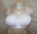 42DDD BRA - WHITE SERENADA COTTON WIREFREE TEE-SHI