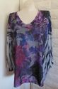 Plus Size 4XWP Gray Purple LIZ & ME Sublimation Sp