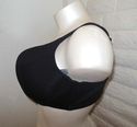 38DD BRA BLACK SERENADA COTTON WIREFREE TEE-SHIRT 