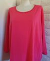 Plus Size 5X Pink Coral LIZ & ME Sparkly Beaded Ne