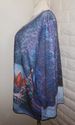 Plus Size 3X Blue LIZ & ME Thomas Kinkade Christma