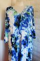 NWT Plus Size 4X Blue MAGGIE BARNES Slinky Surplic