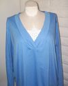 Plus Size 3X Blue LIZ & ME Sparkly Inset Layered-L