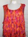 Plus Size 5XWP Fuchsia Orange LIZ & ME 3-Tier Slee