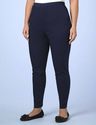 Plus Size 38WP 6XP Navy Blue LIZ & ME Stretch Twil