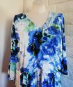 NWT Plus Size 4X Blue MAGGIE BARNES Slinky Surplic