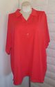 Plus Size 2X Coral Orange Henley Style Suprema (Ca