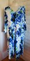 NWT Plus Size 4X Blue MAGGIE BARNES Slinky Surplic