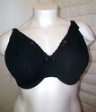 40DD BRA -- BLACK SERENADA UNDERWIRE SEAMLESS COTT