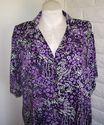 Plus Size 28WP 3XWP Purple & Black JBS Floral Prin