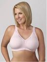 40D BRA - LIGHT PINK SERENADA LACE TRIM COTTON KNI