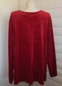 Plus Size 4X Red Velour LIZ & ME Sparkly Jewel Lay