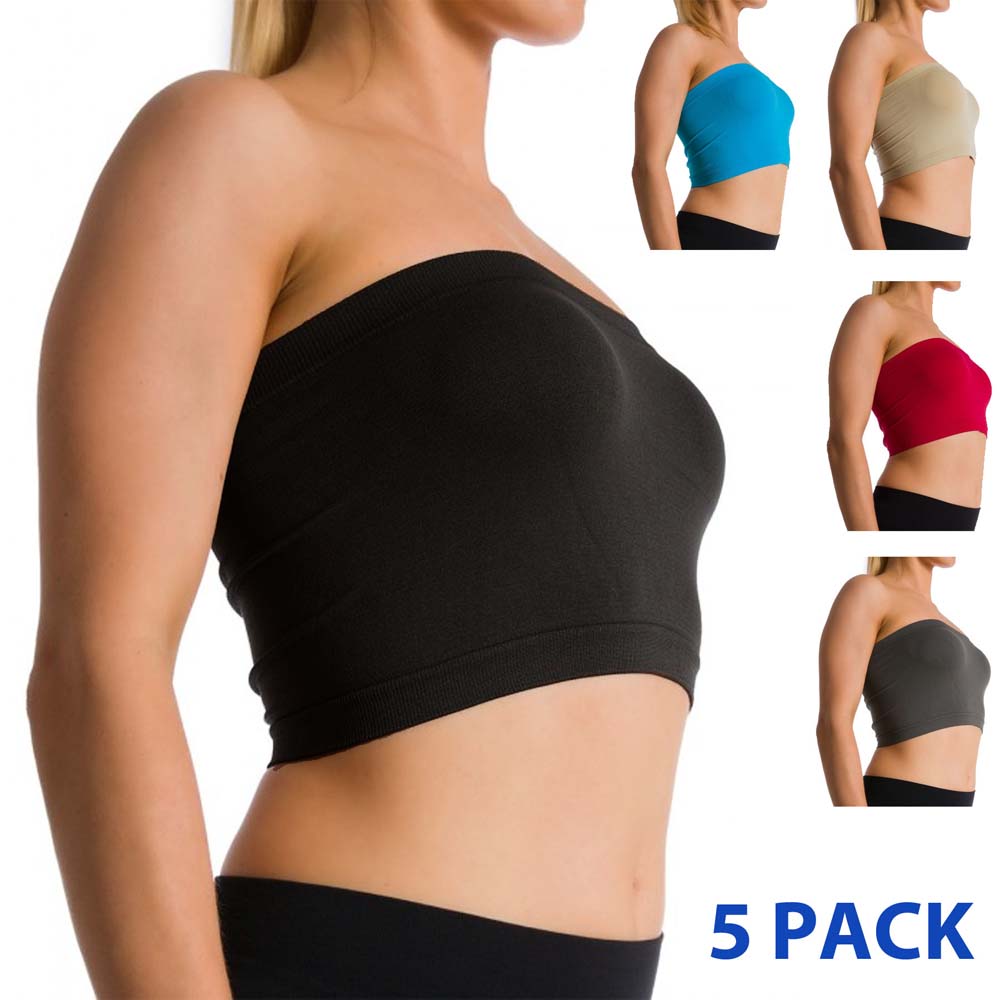 tube top sports bra