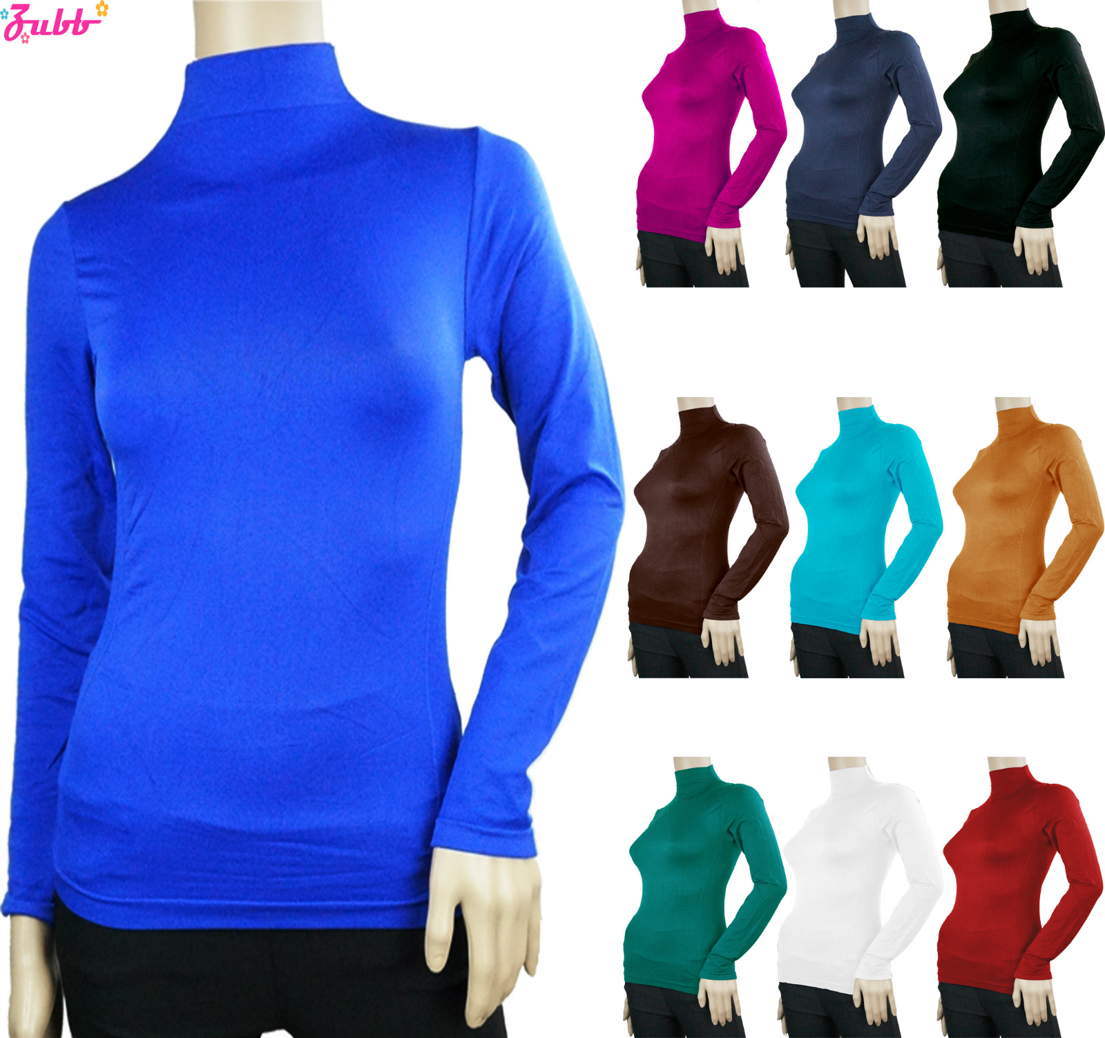 long sleeve turtleneck t shirt