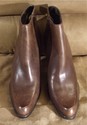 Nine 9 West Renya Short Brown Leather Boots 7.5 NE