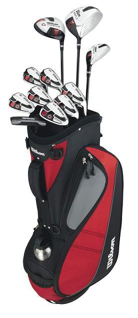 Wilson Profile VF Full Golf Club Set Cart Bag - Mens Golf Clubs, Left ...