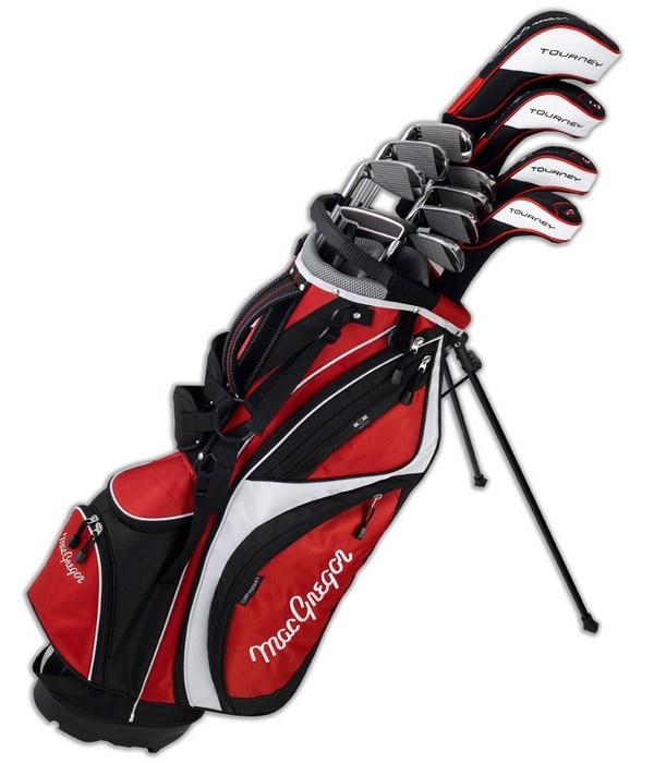 MacGregor Tourney Full Golf Club Set Stand Bag - Mens Golf Clubs, Steel ...