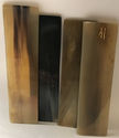 4 Real Ox Horn Plates Knife Scales Door Handles In