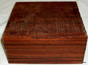 Eins Bolivianischer Rosewood Leer 6x6x3 Holdrehung