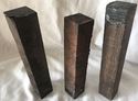 3 Gabon Ebony Wood 1x1x6 Jumbo Blanks Hair Sticks 