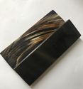 5 In Black Buffalo Horn Gold Streaks Scales Handle