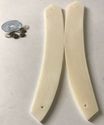 Camel Bone Straight Razor Scales Diamond Cut For 3