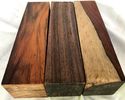 3 Cocobolo Wood 1.5x6 Knife Handles Duck Calls Pen