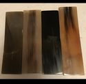 4 Real Ox Horn Plates Knife Scales Door Handles In