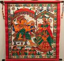 3  Handmade Paintings Ramayana Ganesha Royal Proce