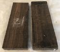 1 Pair Knife Scales Gabon Ebony Wood Knife Door Ha