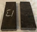 1 Pair Knife Scales Gabon Ebony Wood Knife Door Ha