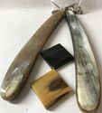 2 Ox Horn Dovo Style Straight Razor Handles 5/8-1 