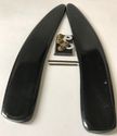 Buffalo Horn Straight Razor Scales 3/4”-1” Bla