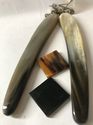 2 Ox Horn Dovo Style Straight Razor Handles 5/8-1 