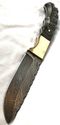 Damascus Steel Fixed Blade Knife Micarta Handles B