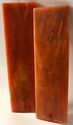 Real Camel Bone Knife Scales Dyed Orange 125x35x6m